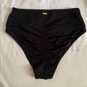 Ruched back high waist bikini bottom